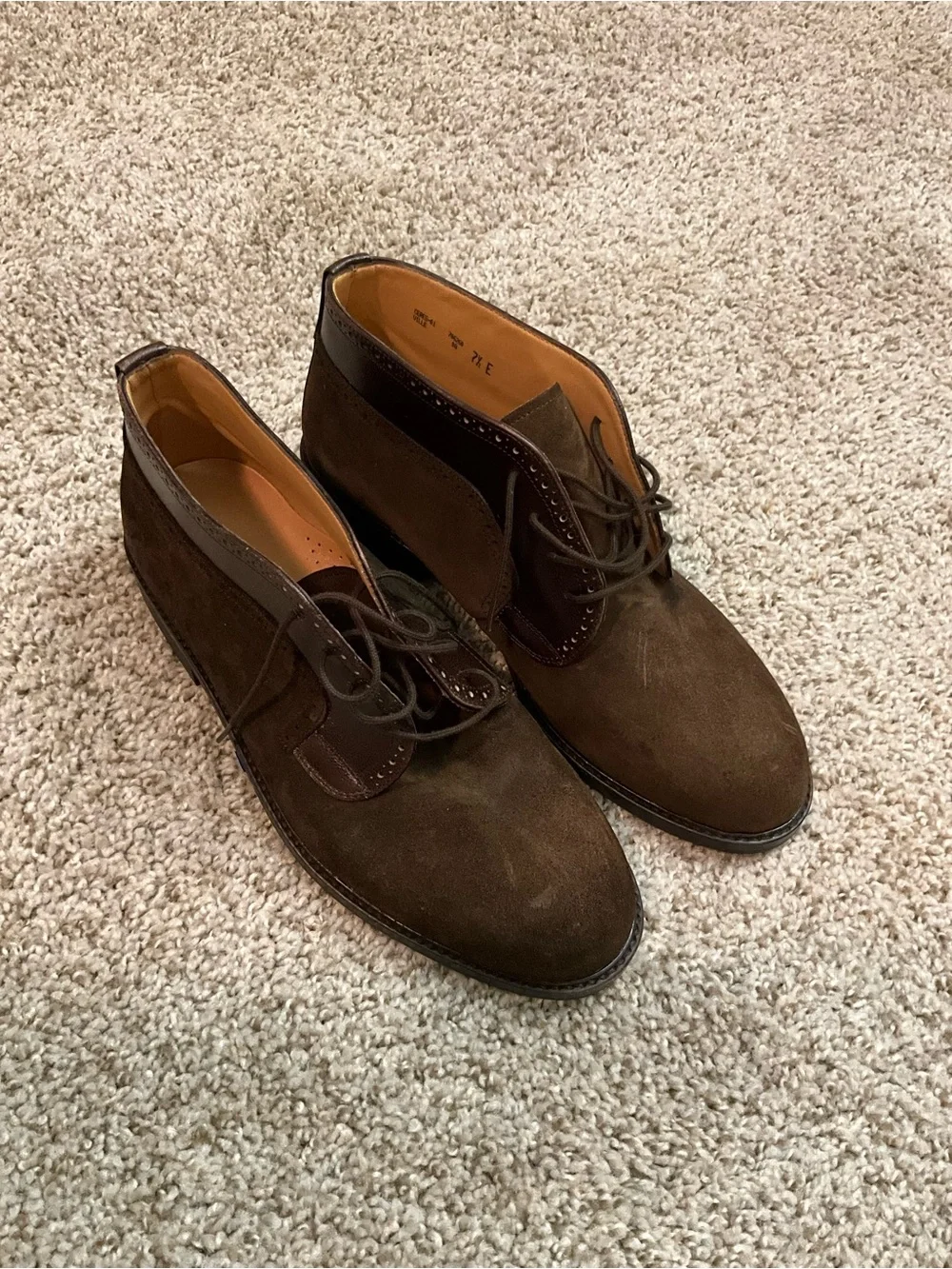 Bally Brown Suede Men's Chukka Boots size 7.5E